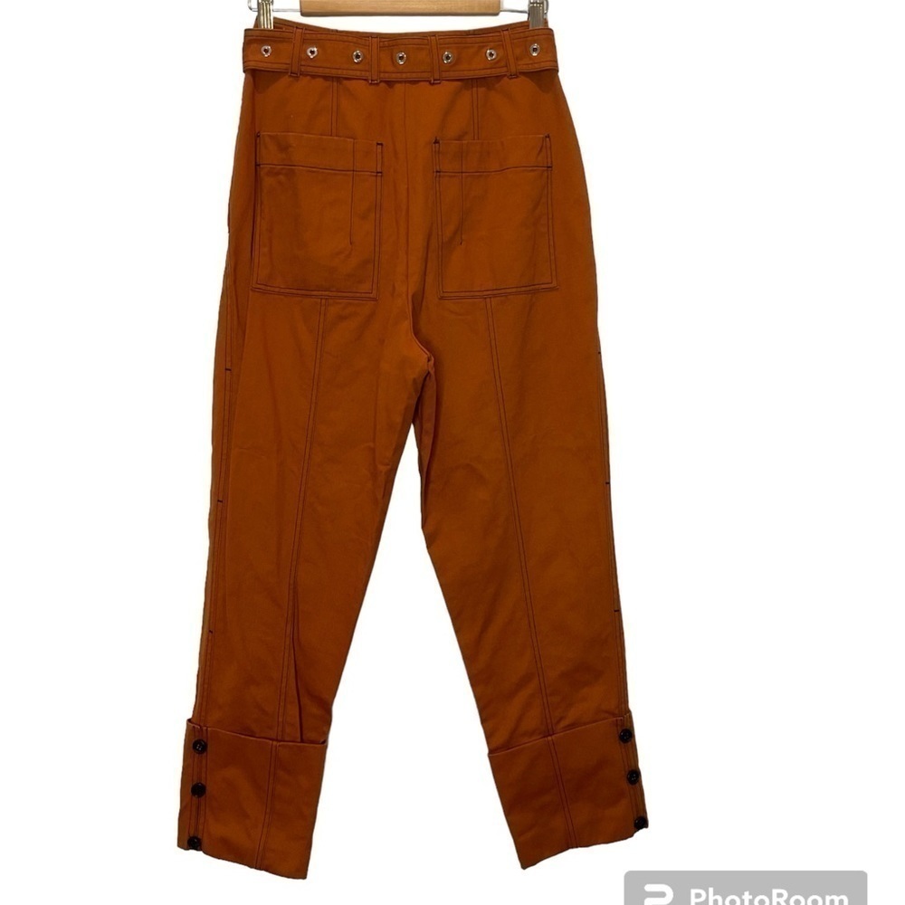 Proenza Schouler Belted Straight Pants in Cuffs Size 0 XSmall - Picture 4 of 16